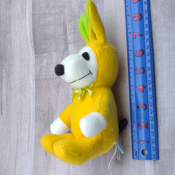 Easter Bunny Peanuts Snoopy dressed up as yellow Easter bunny rabbit - Picture 7 of 7
